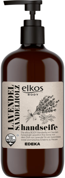 EDEKA elkos Aromaseife Lavendel&Sandelholz 350ml foodpipe [Lebensmittel-Lieferservice Rostock]