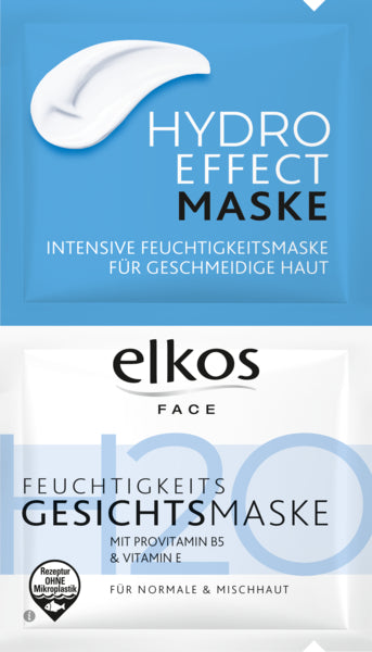 EDEKA elkos FACE Hydro Maske 2x8ml foodpipe [Lebensmittel-Lieferservice Rostock]