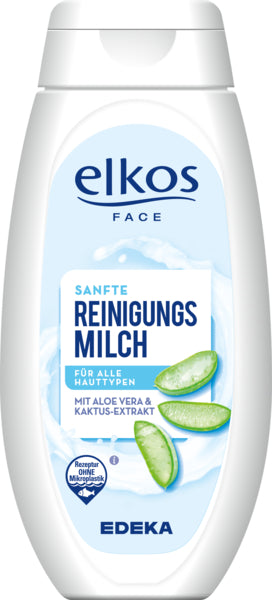 EDEKA elkos FACE Reinigungsmilch Aloe Vera 250ml foodpipe [Lebensmittel-Lieferservice Rostock]