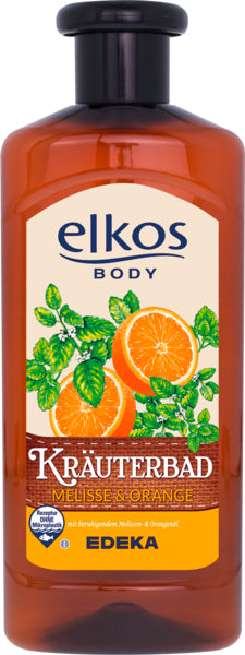 EDEKA elkos Kräuterbad Melisse&Orange 500ml foodpipe [Lebensmittel-Lieferservice Rostock]