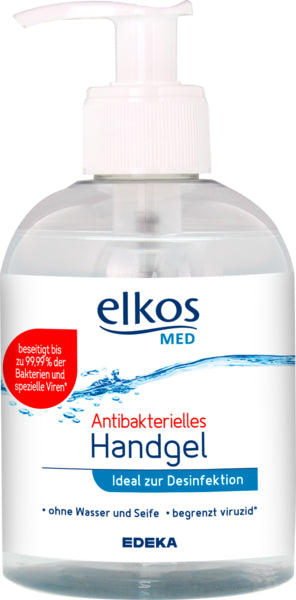 EDEKA elkos MED Antibakterielles Handgel 300ml foodpipe [Lebensmittel-Lieferservice Rostock]