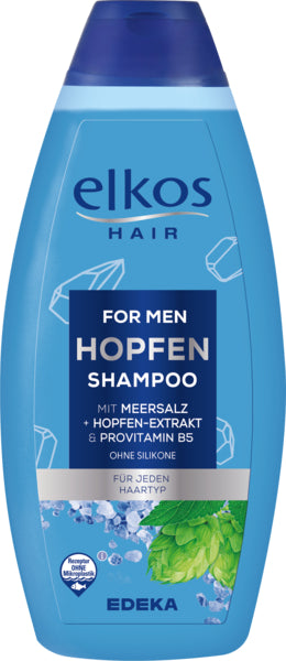 EDEKA elkos MEN Shampoo Hopfen&Meersalz 500ml foodpipe [Lebensmittel-Lieferservice Rostock]