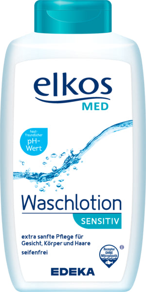 EDEKA elkos Med Waschlotion sensitiv 500ml foodpipe [Lebensmittel-Lieferservice Rostock]