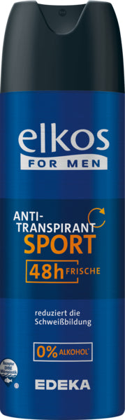 EDEKA elkos Men Deospray Sport 200ml foodpipe [Lebensmittel-Lieferservice Rostock]