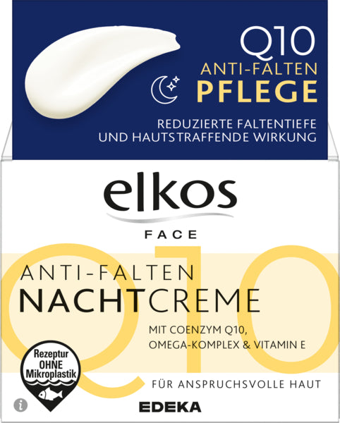 EDEKA elkos Nachtcreme Q10 50ml foodpipe [Lebensmittel-Lieferservice Rostock]