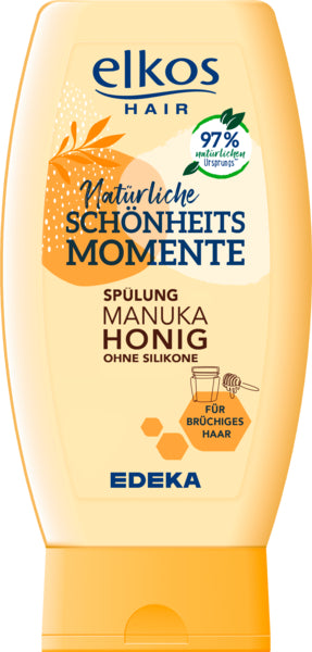 EDEKA elkos Schönheitsmomente Spülung Manuka Honig 250ml foodpipe [Lebensmittel-Lieferservice Rostock]