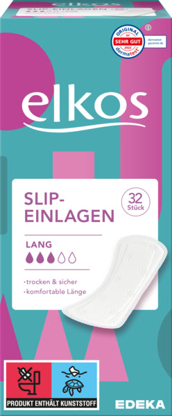 EDEKA elkos Slipeinlagen Lang 32ST foodpipe [Lebensmittel-Lieferservice Rostock]