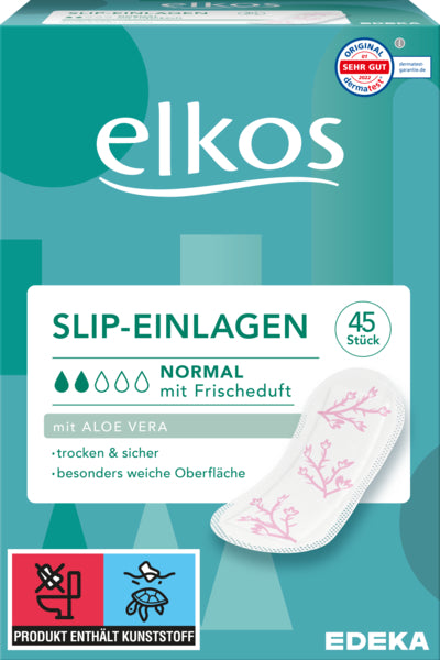 EDEKA elkos Slipeinlagen Normal Aloe Vera 45ST foodpipe [Lebensmittel-Lieferservice Rostock]