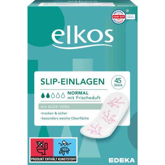 EDEKA elkos Slipeinlagen Normal Aloe Vera 45ST foodpipe [Lebensmittel-Lieferservice Rostock]