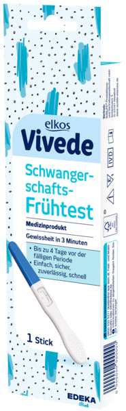 EDEKA elkos VIVEDE Schwangerschafts-Frühtest Stick foodpipe [Lebensmittel-Lieferservice Rostock]