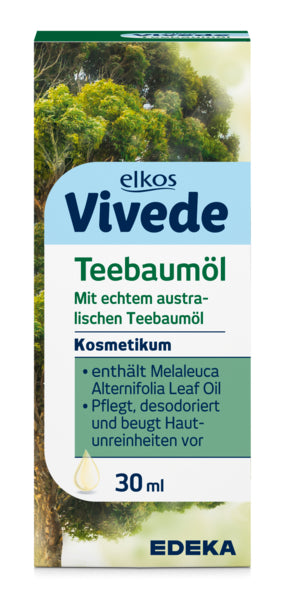 EDEKA elkos VIVEDE Teebaumöl 30ml foodpipe [Lebensmittel-Lieferservice Rostock]