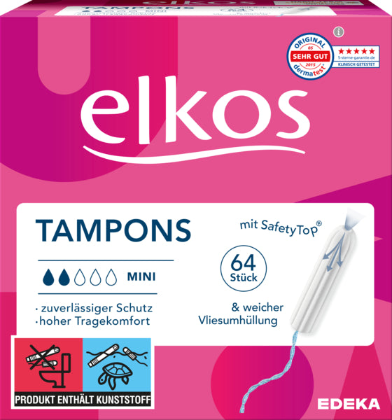 EDEKA elkos woman Tampon Mini 64ST foodpipe [Lebensmittel-Lieferservice Rostock]