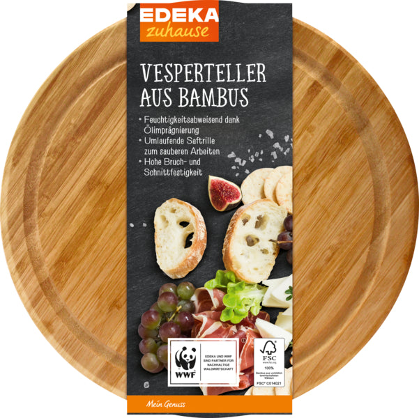 EDEKA zuhause Fleischteller Bambus foodpipe [Lebensmittel-Lieferservice Rostock]