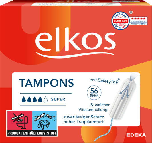 Edeka elkos women Tampon Super 56ST foodpipe [Lebensmittel-Lieferservice Rostock]