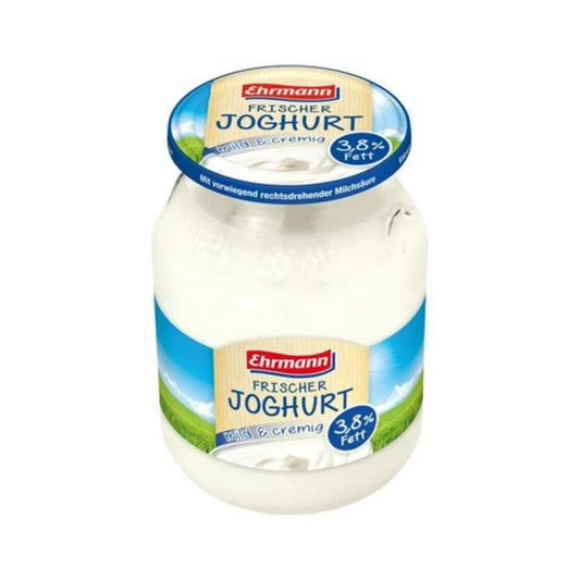 Ehrmann Frischer Joghurt mild&cremig 3,8% 500g MW foodpipe [Lebensmittel-Lieferservice Rostock]