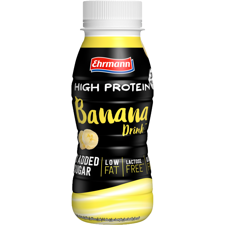 Ehrmann High Protein Drink Banana 250ml DPG foodpipe [Lebensmittel-Lieferservice Rostock]