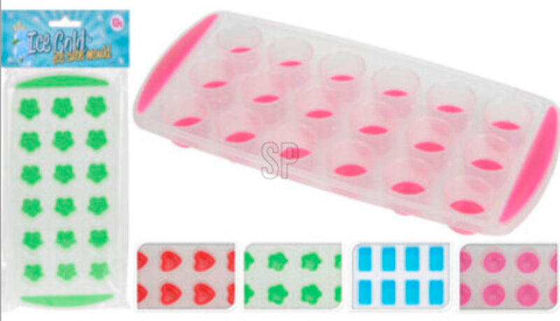 Eiswürfelform für 18 Stück sortiert 24x12x2cm foodpipe [Lebensmittel-Lieferservice Rostock]