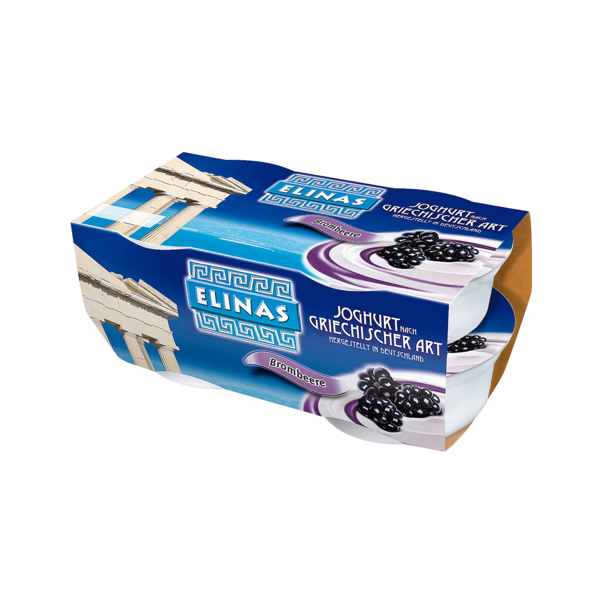 Elinas Griechische Art Joghurt Brombeer 9,4% 4x150g foodpipe [Lebensmittel-Lieferservice Rostock]