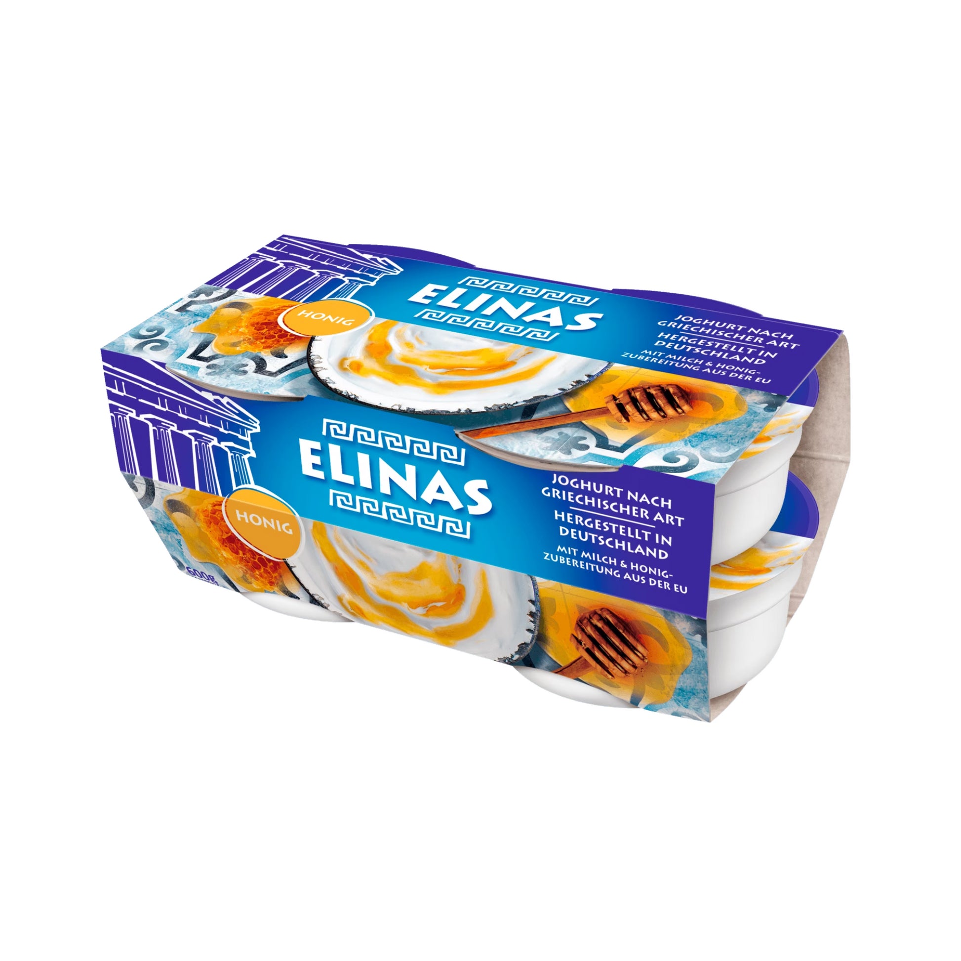 Elinas Joghurt Honig Griechische Art 9,4% 4x150g foodpipe [Lebensmittel-Lieferservice Rostock]