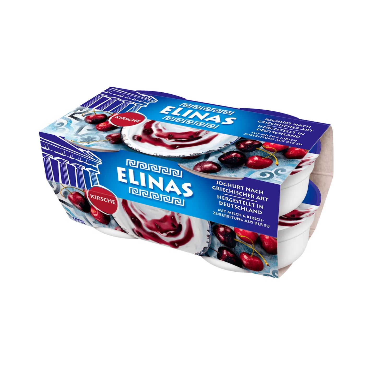 Elinas Joghurt Kirsche 9,4% 4x150g foodpipe [Lebensmittel-Lieferservice Rostock]