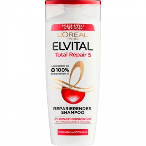 Elvital Shampoo Total Repair 5 für geschädigtes Haar 300ml foodpipe [Lebensmittel-Lieferservice Rostock]