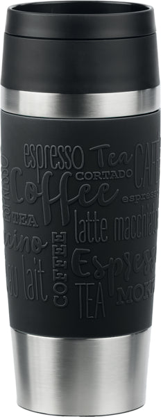Emsa Isolierbecher Travel Mug Classic schwarz 0,36l foodpipe [Lebensmittel-Lieferservice Rostock]