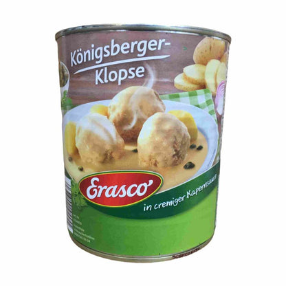 Erasco 6 Königsberger Klopse in cremiger Kapernsauce 800g foodpipe Rostock [Lebensmittel-Lieferservice Rostock]