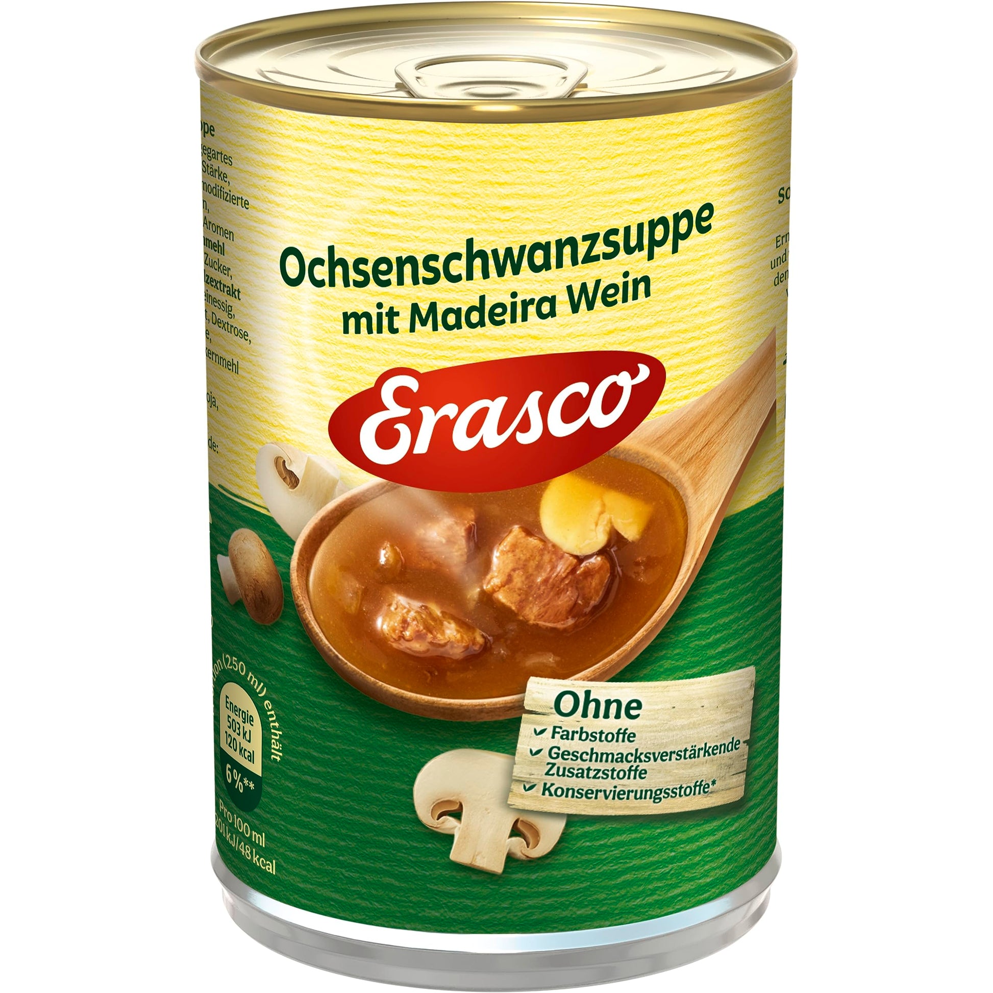 Erasco Gebundene Ochsenschwanz Suppe 385ml foodpipe [Lebensmittel-Lieferservice Rostock]