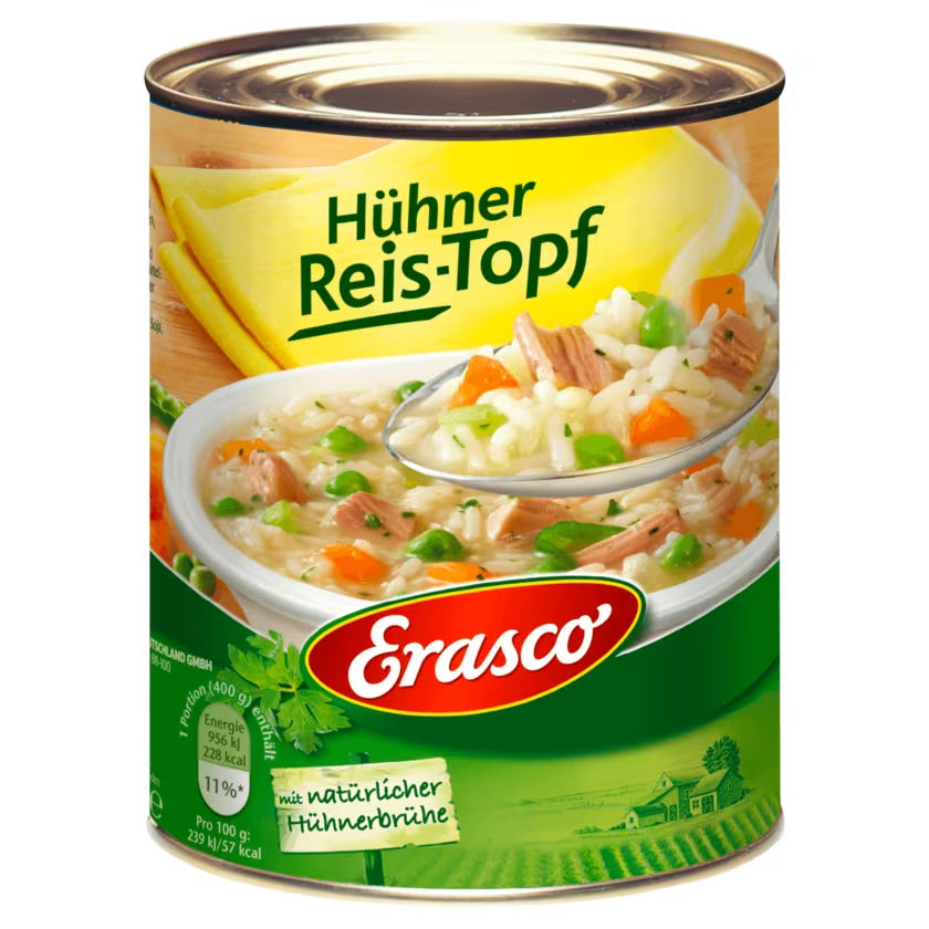 Erasco Hühner-Reistopf 800g foodpipe [Lebensmittel-Lieferservice Rostock]