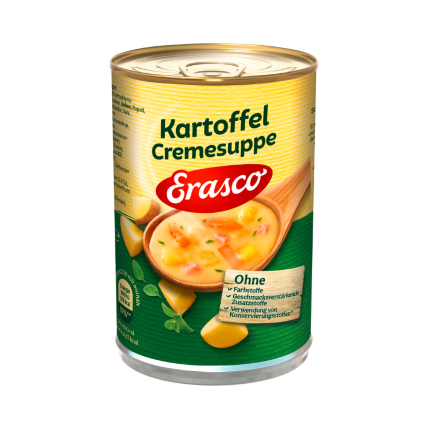 Erasco Kartoffel Creme Suppe 390ml foodpipe [Lebensmittel-Lieferservice Rostock]