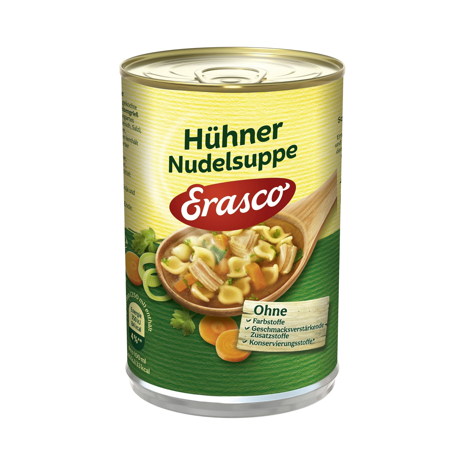 Erasco Klare Hühner-Nudel-Suppe 390ml foodpipe [Lebensmittel-Lieferservice Rostock]