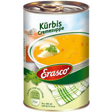 Erasco Kürbis Creme-Suppe 390ml foodpipe [Lebensmittel-Lieferservice Rostock]