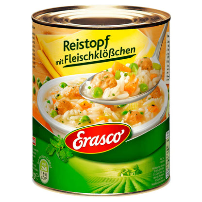 Erasco Reistopf mit Fleischklößen 800g foodpipe [Lebensmittel-Lieferservice Rostock]