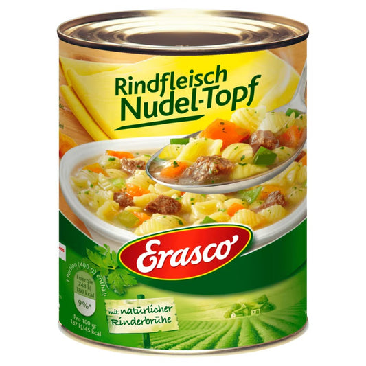 Erasco Rindfleisch Nudeltopf 800g foodpipe [Lebensmittel-Lieferservice Rostock]