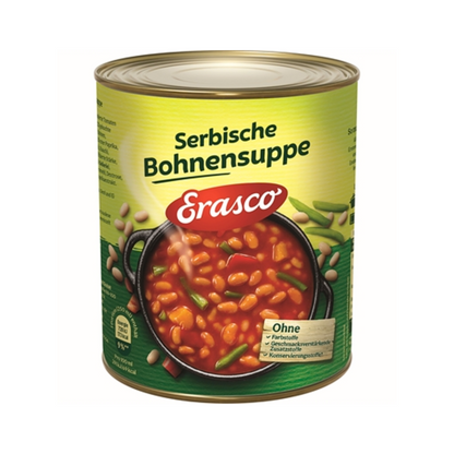 Erasco Serbische Bohnensuppe mit Rauchspeck 750ml foodpipe [Lebensmittel-Lieferservice Rostock]