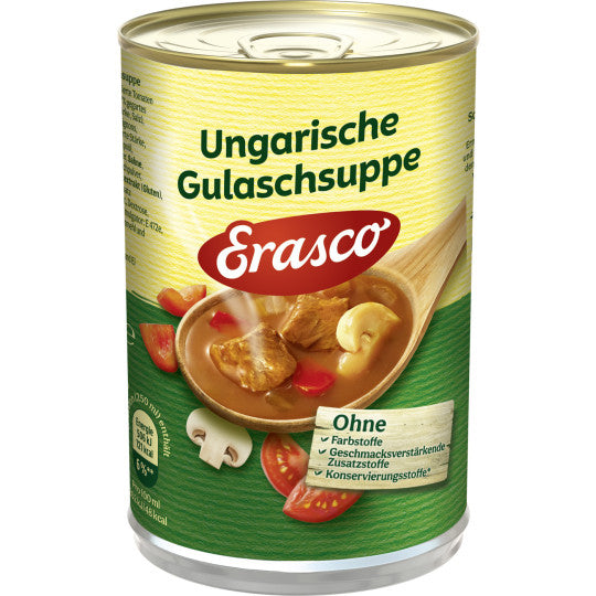 Erasco Ungarische Gulaschsuppe 390ml foodpipe [Lebensmittel-Lieferservice Rostock]