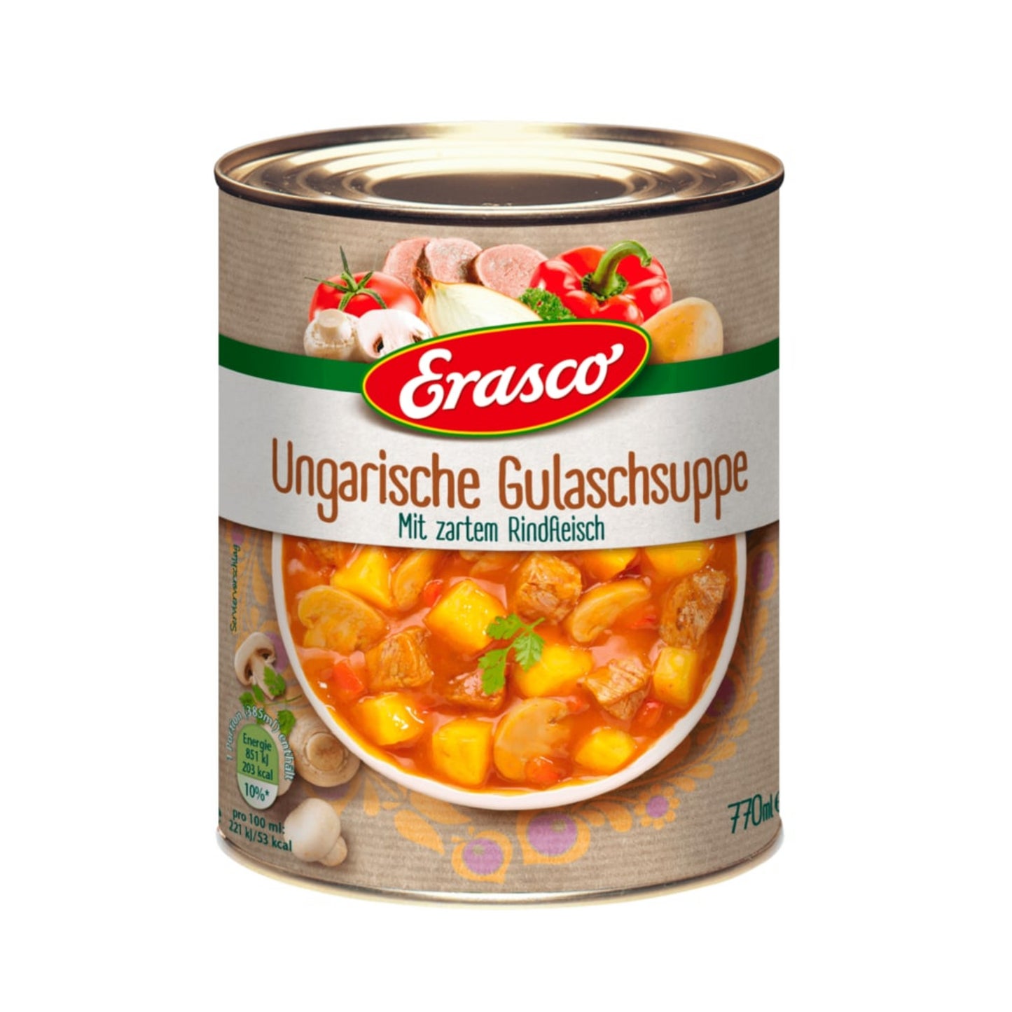 Erasco Ungarische Gulaschsuppe 770ml foodpipe [Lebensmittel-Lieferservice Rostock]