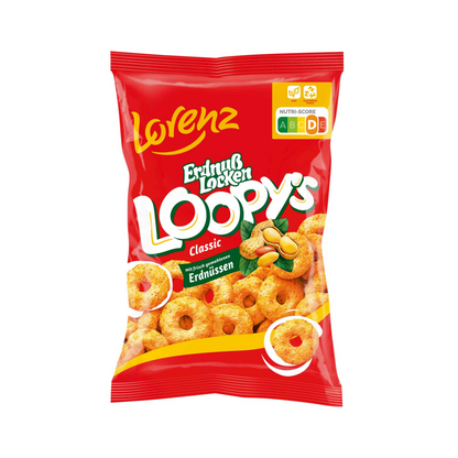 Erdnußlocken Loopy's 130g foodpipe [Lebensmittel-Lieferservice Rostock]