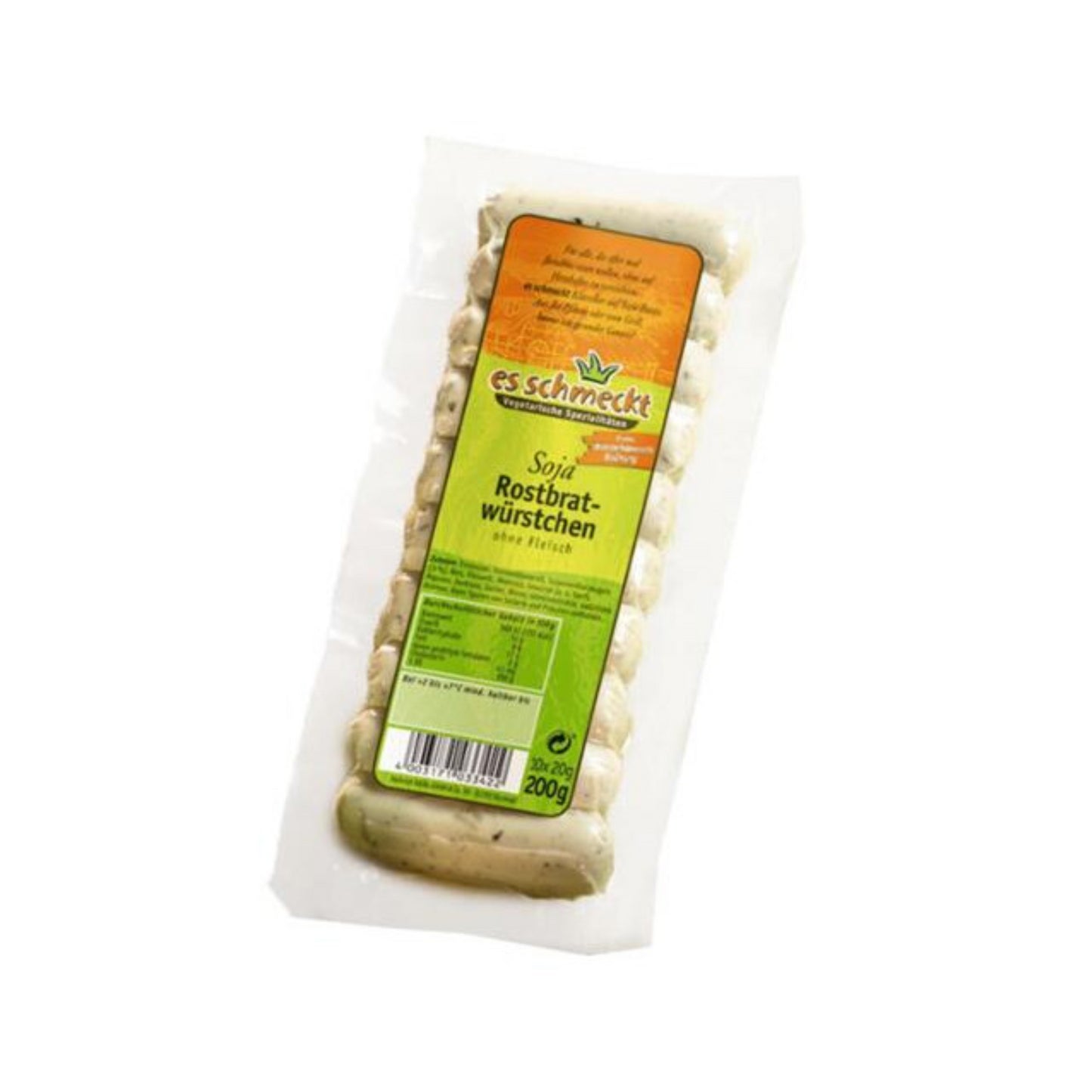 Es schmeckt Soja Rostbratwurst 200g foodpipe [Lebensmittel-Lieferservice Rostock]