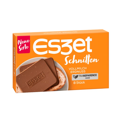 Eszet Schnitten Vollmilch Erdnuss 75g foodpipe [Lebensmittel-Lieferservice Rostock]