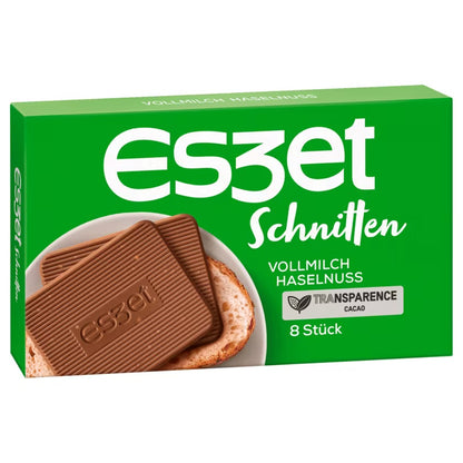 Eszet Schnitten Vollmilch Haselnuss 75g foodpipe [Lebensmittel-Lieferservice Rostock]