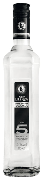 FÜRST URANOV Premium Vodka No.5 40% 0,5l foodpipe [Lebensmittel-Lieferservice Rostock]