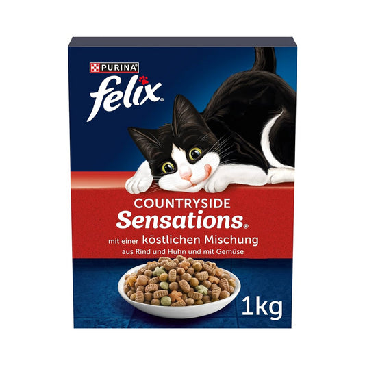 Felix Countryside Sensations Rind Katzentrockennahrung 1kg foodpipe [Lebensmittel-Lieferservice Rostock]