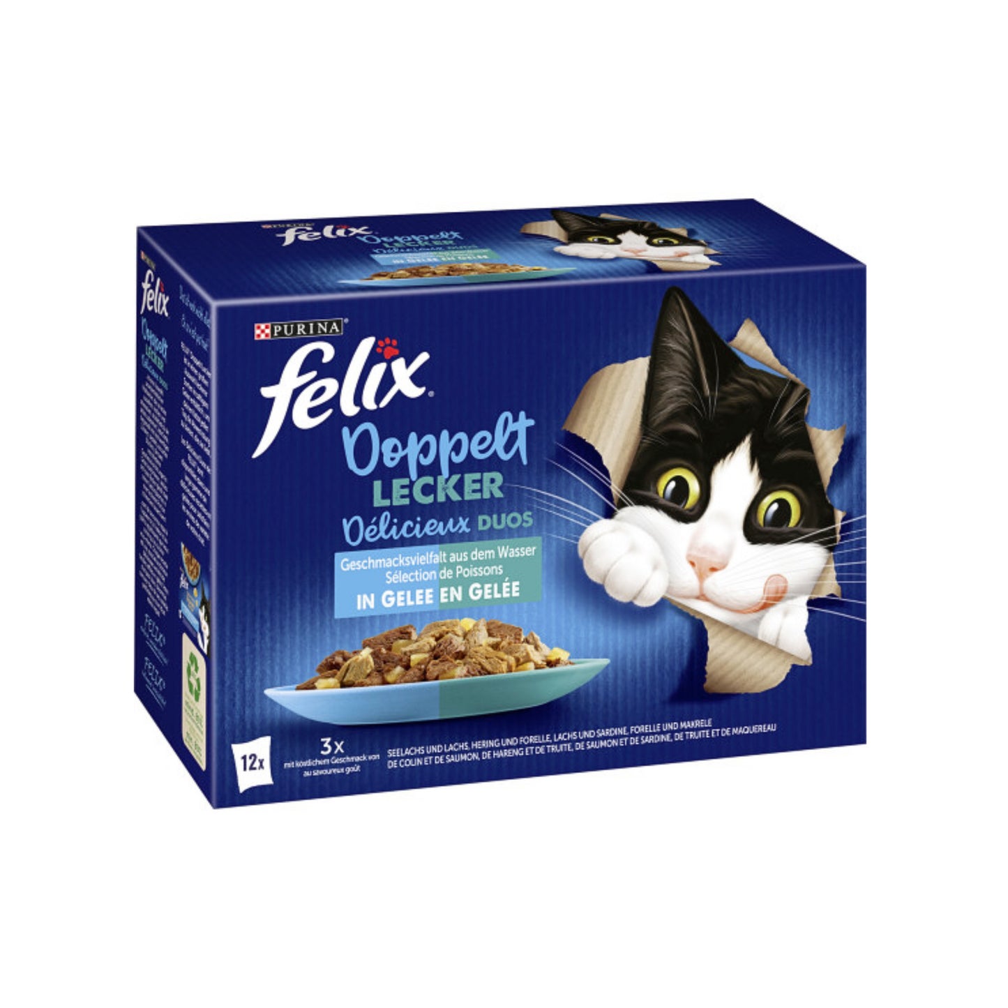 Felix Doppelt Lecker Geschmacksvielfalt aus dem Wasser 12x85g foodpipe [Lebensmittel-Lieferservice Rostock]