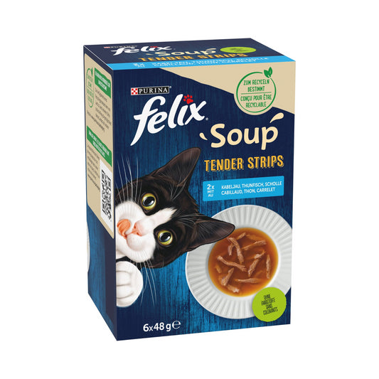 Felix Soup Geschmacksvielfalt aus dem Wasser 6x48g foodpipe [Lebensmittel-Lieferservice Rostock]