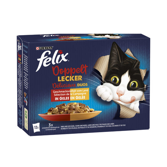 Felix so gut wie es aussieht Doppelt Lecker Geschmacksvielfalt vom Land mit Gemüse 12x85g foodpipe [Lebensmittel-Lieferservice Rostock]