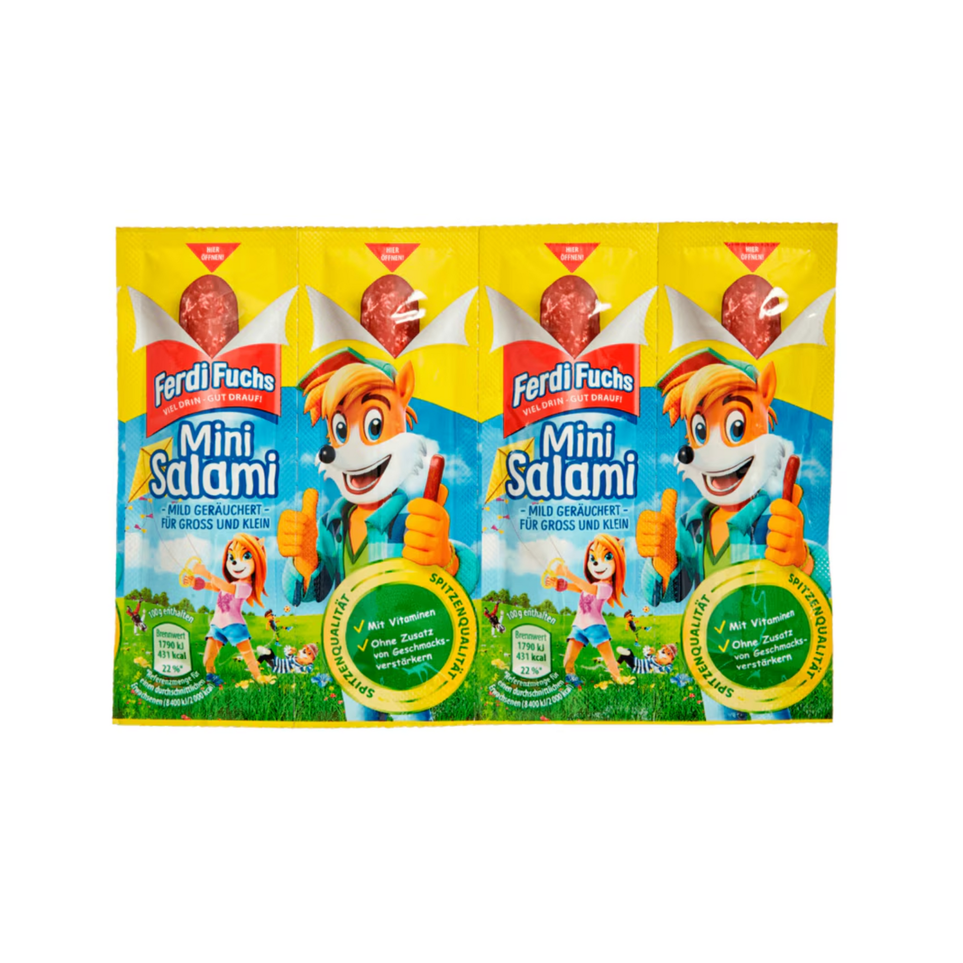 Ferdi Fuchs Mini Salami 4x12,5g foodpipe [Lebensmittel-Lieferservice Rostock]
