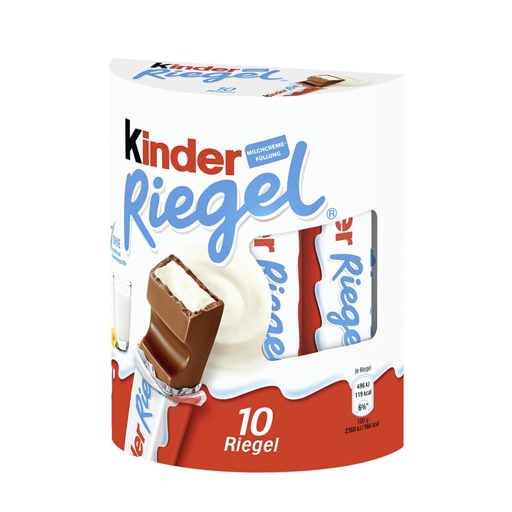 Ferrero kinder Riegel 10x21g foodpipe [Lebensmittel-Lieferservice Rostock]