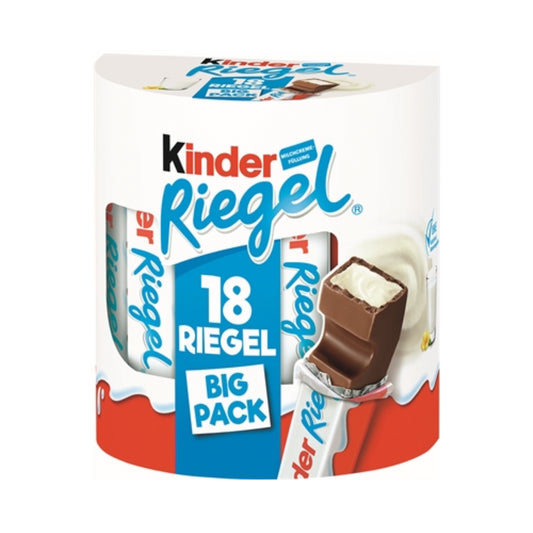 Ferrero kinder Riegel 18ST 378g foodpipe [Lebensmittel-Lieferservice Rostock]