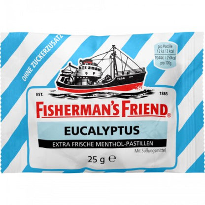 Fishermans Friend Eucalyptus ohne Zuckerzusatz 25g foodpipe [Lebensmittel-Lieferservice Rostock]